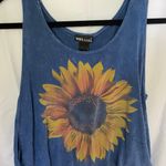 Wet Seal Blue Sunflower Tank Photo 0