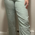 American Vintage Vintage Teddi Petite Light Green Breezy Crepe Pants Size 8 Photo 0