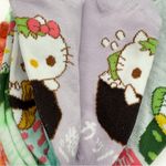 Hello Kitty  Womens No Show Socks Sanrio Cartoon Sushi Pastel Cute Gift 5 Pairs Photo 5