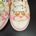 Coach Barrett Multicolor Signature C Poppy Low Top Lave up Sneakers Size 7.5B Photo 10