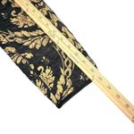 Chico's  1 Quilted Chenille Jacket Women 8/10 Black Gold Brocade Mob Wife‎ Photo 12