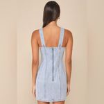 Lulus Stylish Daze Light Wash Denim Sleeveless Bustier Mini Dress Photo 1