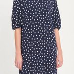 SAMSOE Navy and White Polka Dot Mini Dress XS Photo 0