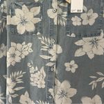 Elie Tahari Sleeveless Blue/white Floral Hi-low Button Up Pockets Tencel NWT 58$ Photo 4