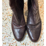 Sigerson Morrison Brown Leather Tall Cuffed Riding Boots Women's Size 8.5 narrow Photo 6