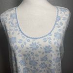 Liz Claiborne Vtg Nightgown Robe Sleep Shirt Pajama 2X/3X Blue Floral Cottage Photo 2