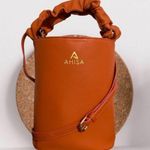 Ahisa Bag Bettye Bucket Vegan Medium French Cognac GUC Orange Photo 9