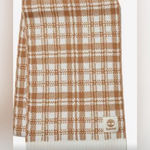Timberland  Brown Plaid Knit Scarf NEW NWT Photo 3