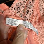 Victoria's Secret NWOT Victoria’s Secret Teddy Bodysuit Lingerie Lace Up Thong Peach Size Medium Photo 9