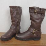 Gentle Souls Kenneth Cole Leather Side Zip Moto Fashion Boots Size 7M Photo 0