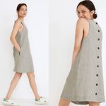 Madewell  Linen - Cotton Button Back Mini Shift Dress S Photo 1