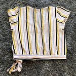 Free Press  Striped Crossover Blouse​​​​​​​​​ Photo 2
