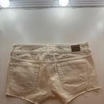 American Eagle  cream lace jean shorts low rise mini Photo 2