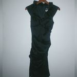 XScape 6 S Taffeta Ruched Cocktail Capped Sleeves Dress in Black Funeral Photo 1