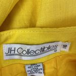 JH Collectibles 100% Linen Knee Length Yellow Skirt 16 Photo 2