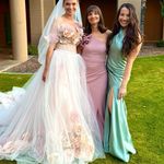 Birdy Grey  size small sage satin dress Photo 3