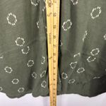 Sonoma  Button Shirt XXL Green‎ Cotton Ikat Print Utility Pockets Casual Boho Photo 3