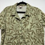 White Stag Floral Shirt Womens 2X Dark Forest Boho Beachy Coastal Cotton Stretch Photo 2