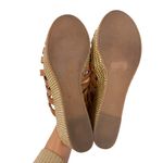 Sam Edelman  Devon Strappy Wedge Sandal Saddle Leather Woven Espadrille Size 8.5 Photo 7