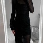 Cynthia Rowley Long Sleeve Sheer Dress Photo 0