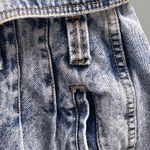 EXPRESS Vintage 80s Limited Acid Wash Fold Over High Waist Jeans Tapered Leg EXP Photo 6