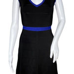 INC International Concepts Dress Womens XS Black Blue Bandage Party Cocktails Photo 0