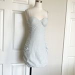 Meshki  Gingham Bustier Mini Dress Photo 3