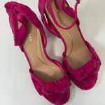 Cole Haan Women's Kaycee Knotted Fuschia Pink Block Heel Sandals Size 9 Photo 0