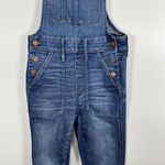 Madewell  Womens Skinny Denim Bib Overalls‎ Jansing Wash Side Zip Size XS Stretch Photo 4