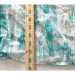 JM Collection Linen Blend Button Up 3/4 Sleeve Shirt Lace Trim Feminine Style 20 Green Size 20W Photo 6