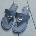 Nautica Hase T-Strap Leather Thong Sandals Photo 0