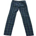 Vineyard Vines Vineyard Vines Pants Womens 2 Green Blue Plaid Slim Fit Stretch 2P0304 Preppy Photo 1