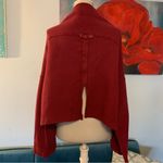 We The Free  people bunny bell sleeve Waffle Knit thermal top Burgundy L Large Photo 3