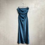 RUNAWAY THE LABEL  Steel Kristine Strapless Maxi Dress Sz M Photo 1