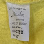 Vintage 80s Yellow Terry Romper Elastic Waist Zip Front Sleeveless Pool Coverup Size M Photo 7