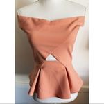 Parker • Coral Peach Orange Davina Off The Shoulder Cutout Tank Top Photo 2