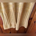 Marled‎ Mustard Yellow Cable Knit Long Cardigan Size Medium Photo 2