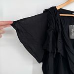 City Chic Imogen Wrap Hi-lo Midi Dress in Black size XXL/24 Split Sleeve NWT Photo 8