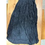 Prairie Western Boho Cottage Core Cowgirl Peasant Maxi Skirt Medium Broomstick Black Photo 0
