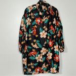 ZARA Floral Raincoat Style Oversized Jacket Photo 2