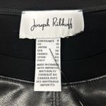 Joseph Ribkoff  Top Womens 8 Black Faux Leather Shirt 213624 New Photo 2