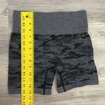 Black & Gray Camouflage Print High Waist Biker Shorts Size Small Photo 5
