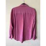 Equipment NWOT  Femme Two Pocket Silk Shirt Size S in Pale Pink/ Lavender Photo 2