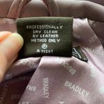 Bradley By Bradley Bayou long sleeve zip up soft rose pink/purple leather jacket Photo 13