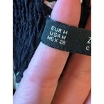 ZARA  Shorts Women Medium Black Floral Print‎ Pull On Whimsigoth Boho Cottagecore Photo 8