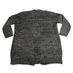 Women's Open Front Long Line Knit Cardigan Size Large Cozy Outdoors Casual Black Photo 1