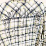 Harley Davidson Harley-Davidson 1903 Crinkle Plaid Yellow/Black Button-Down Long Sleeve Shirt Photo 2