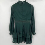 Showpo Are You Gonna Kiss Me Cuffed Long Sleeve Mini Dress Emerald‎ Green Size 4 Photo 5