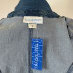 NWT Bleu Bayou Denim Jacket Embellished Rhinestone Trim 3/4 Sleeve Small Blue Photo 4