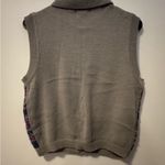 Vintage sweater vest fair isle women’s large Gray Photo 4